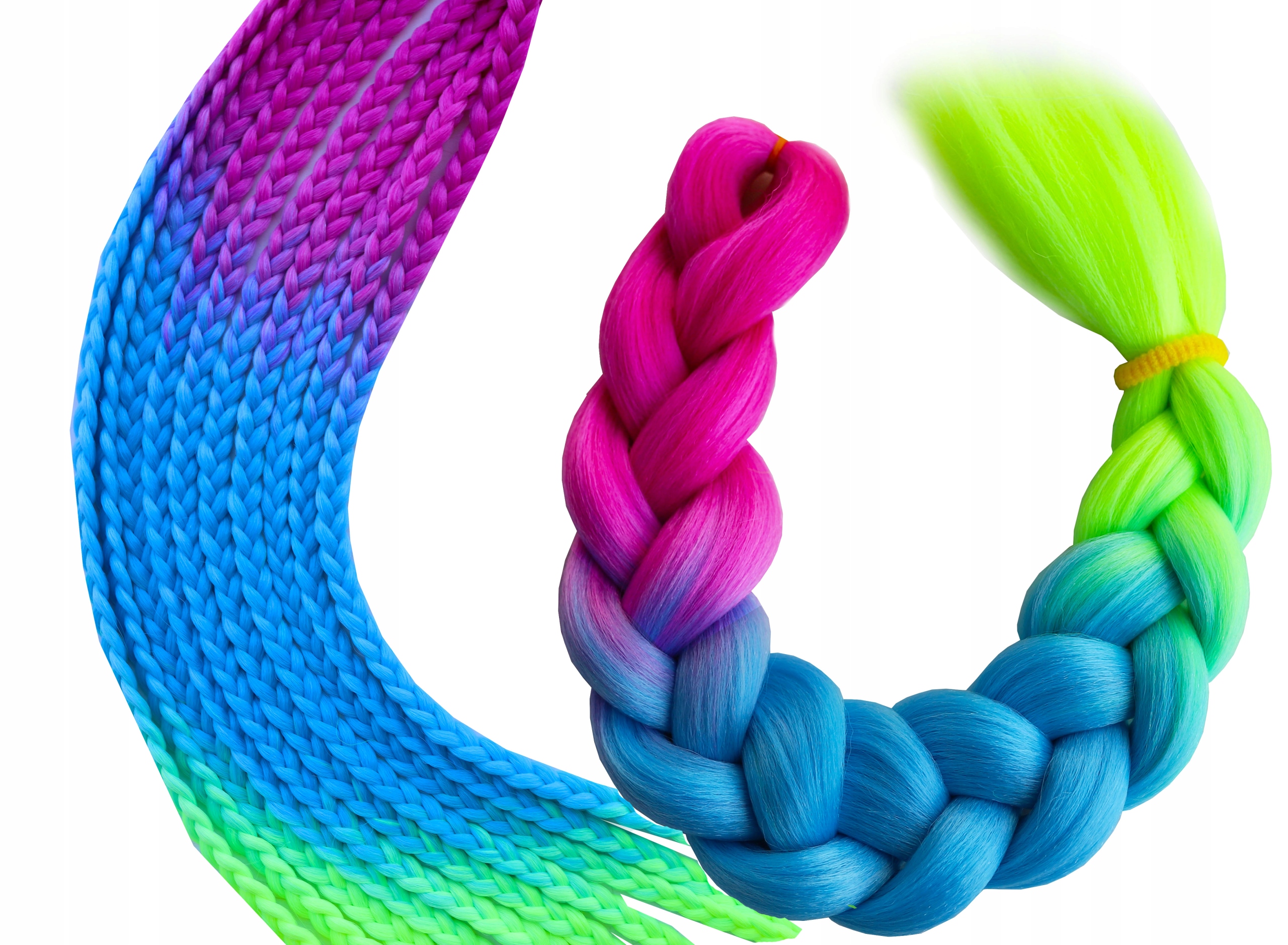 

Włosy Syntetyczne Warkoczyki Ombre proste