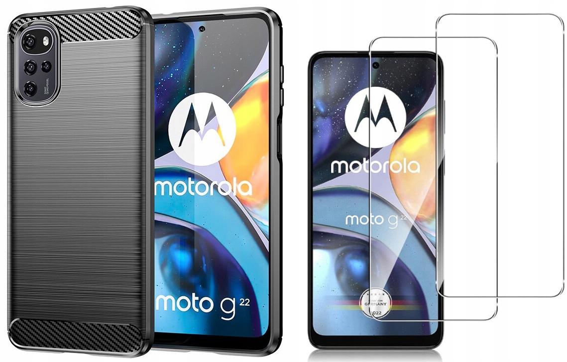 

Etui Karbon Case do Motorola Moto G22 2x Szkło