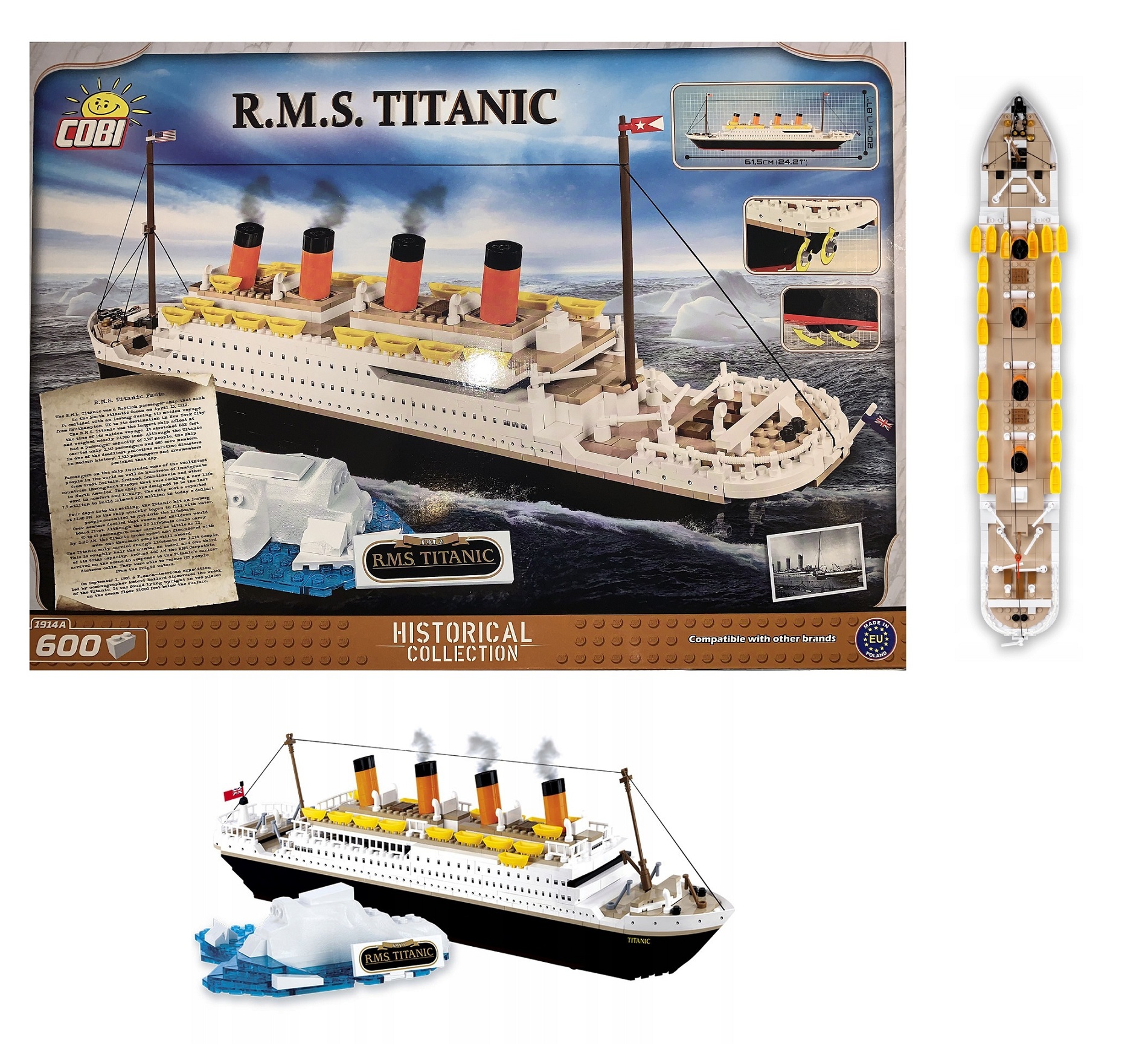 

Cobi 1914A Rms Statek Titanic Action Town