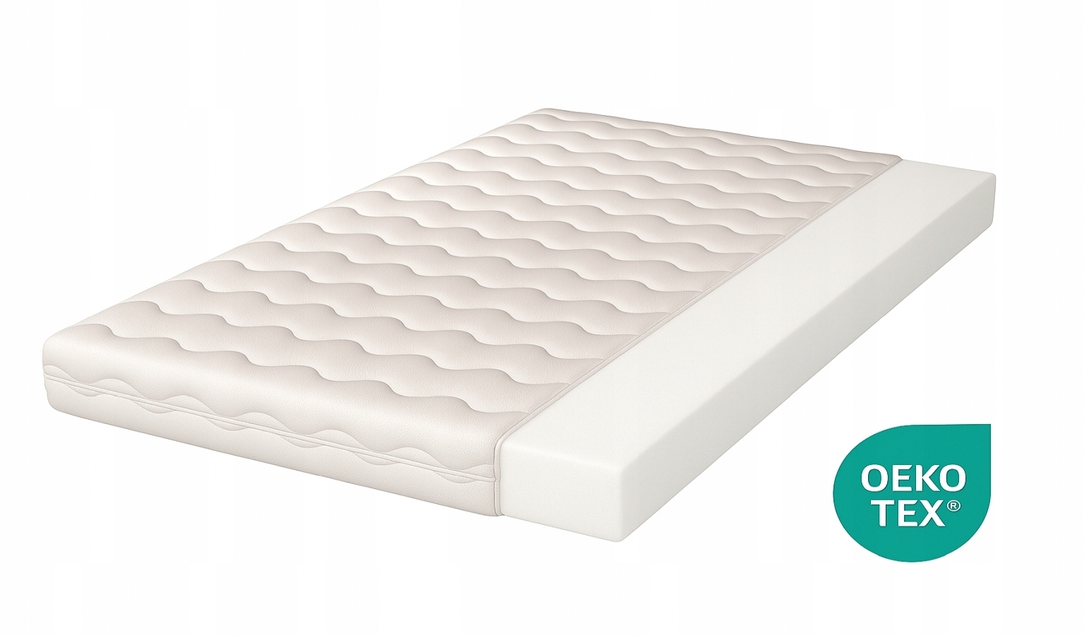 Materac piankowy 120X195 9cm Mikrofibra 195x120 średnio twardy H3 pianka