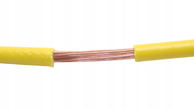 

Przewód Kabel Flry-b 1x0,75mm Żółty 5m