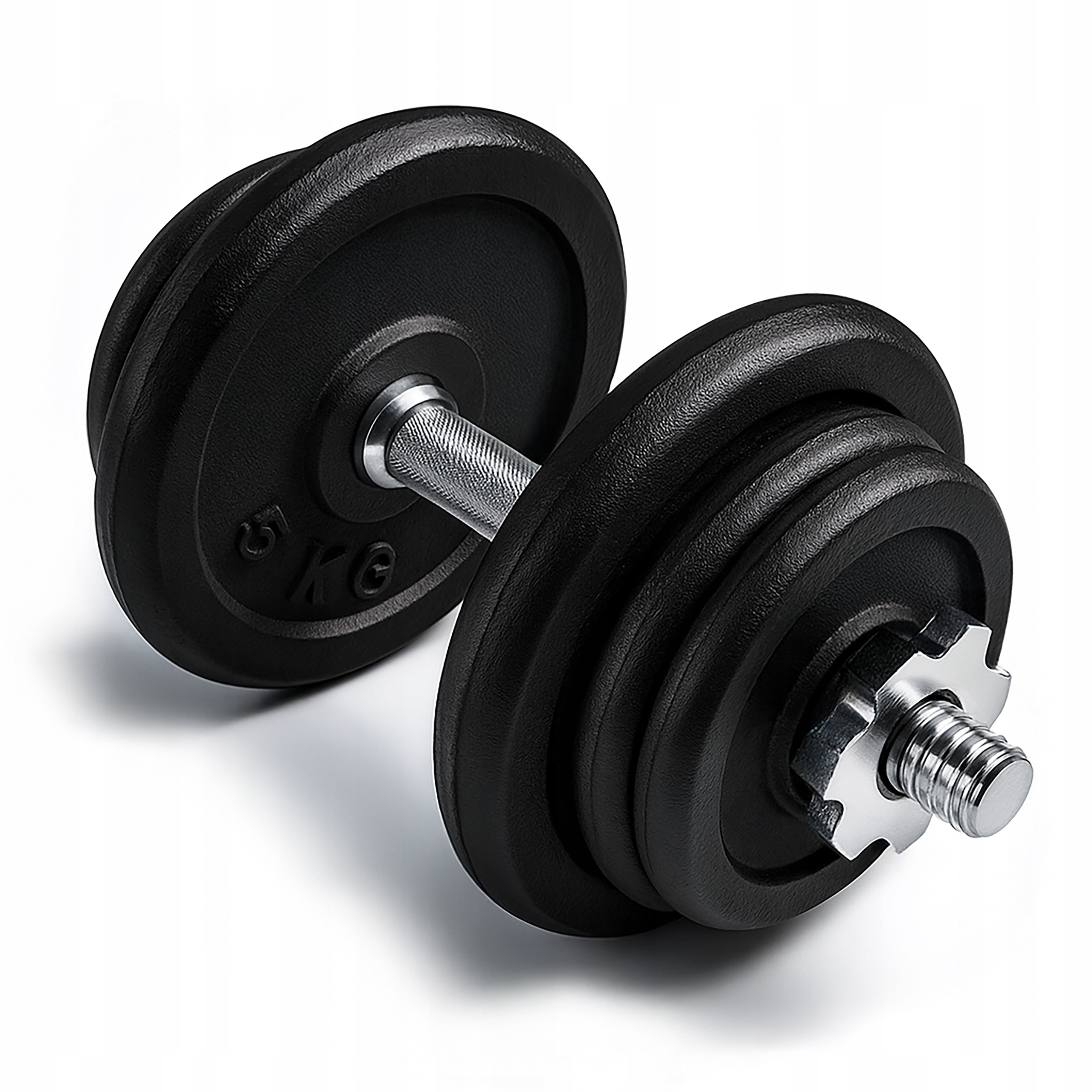 Hantla Żeliwna 1x25kg hantel 25kg gryf obciążenie