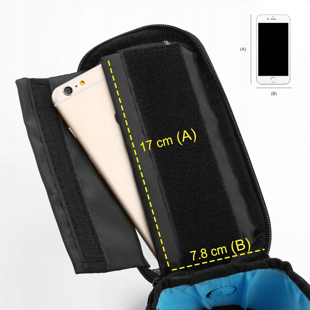 WOZINSKY TORBA ROWEROWA NA TELEFON RAMĘ SAKWA 2BK Model WBB2BK