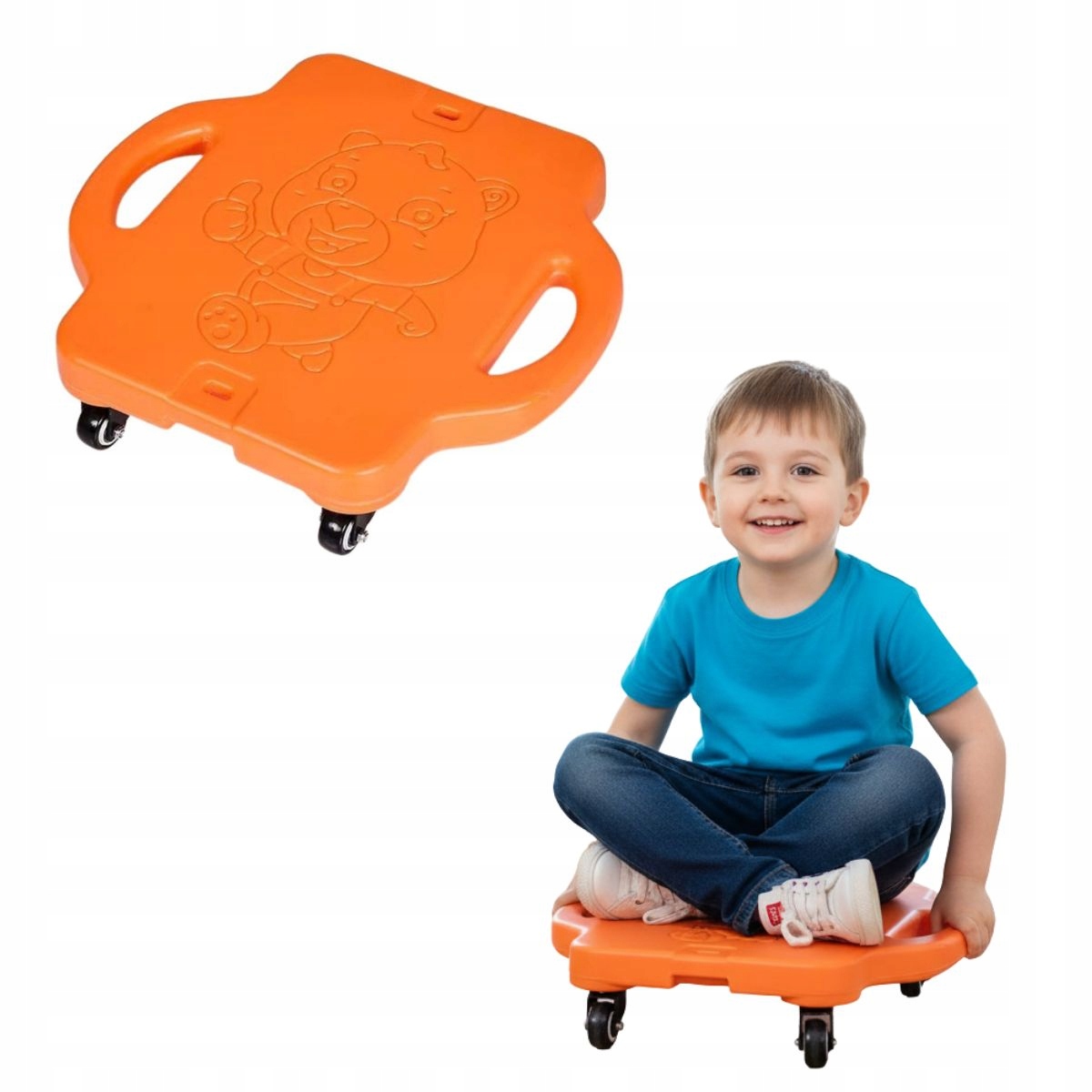 jeździk plastikowy Big Bear pomarańczowy