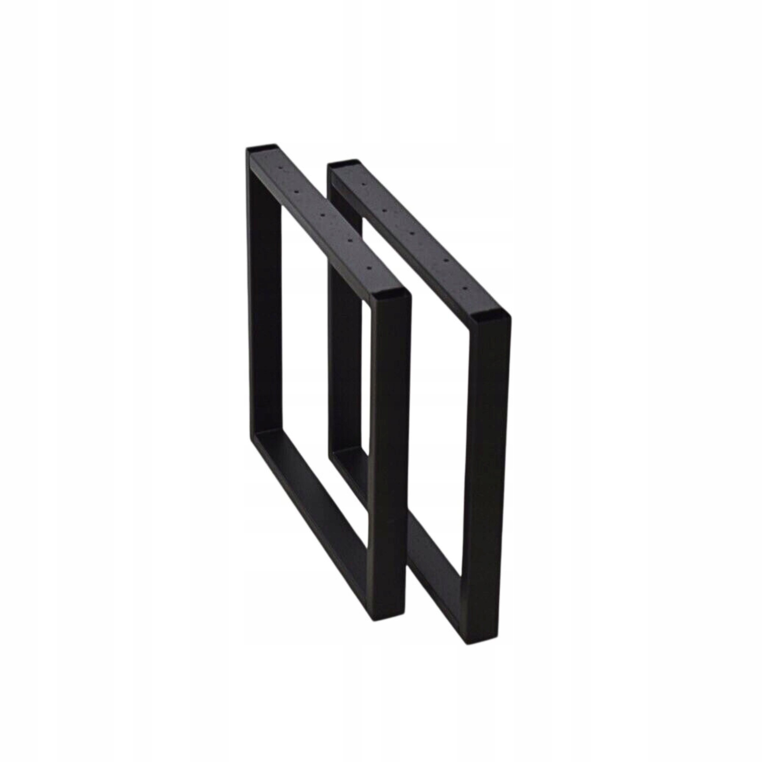 NOGI METALOWE DO ŁAWY SZAFKI 40x40 CM CZARNE 6x2 CM LOFT INDUSTRIAL 2SZT