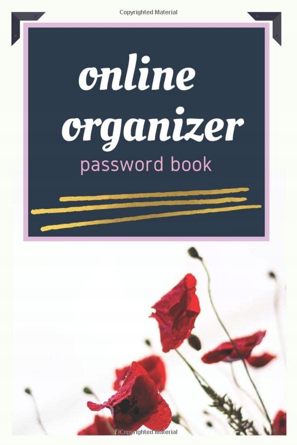 Creation, HB Online organizer: My password book-6*9: Flower Design Internet