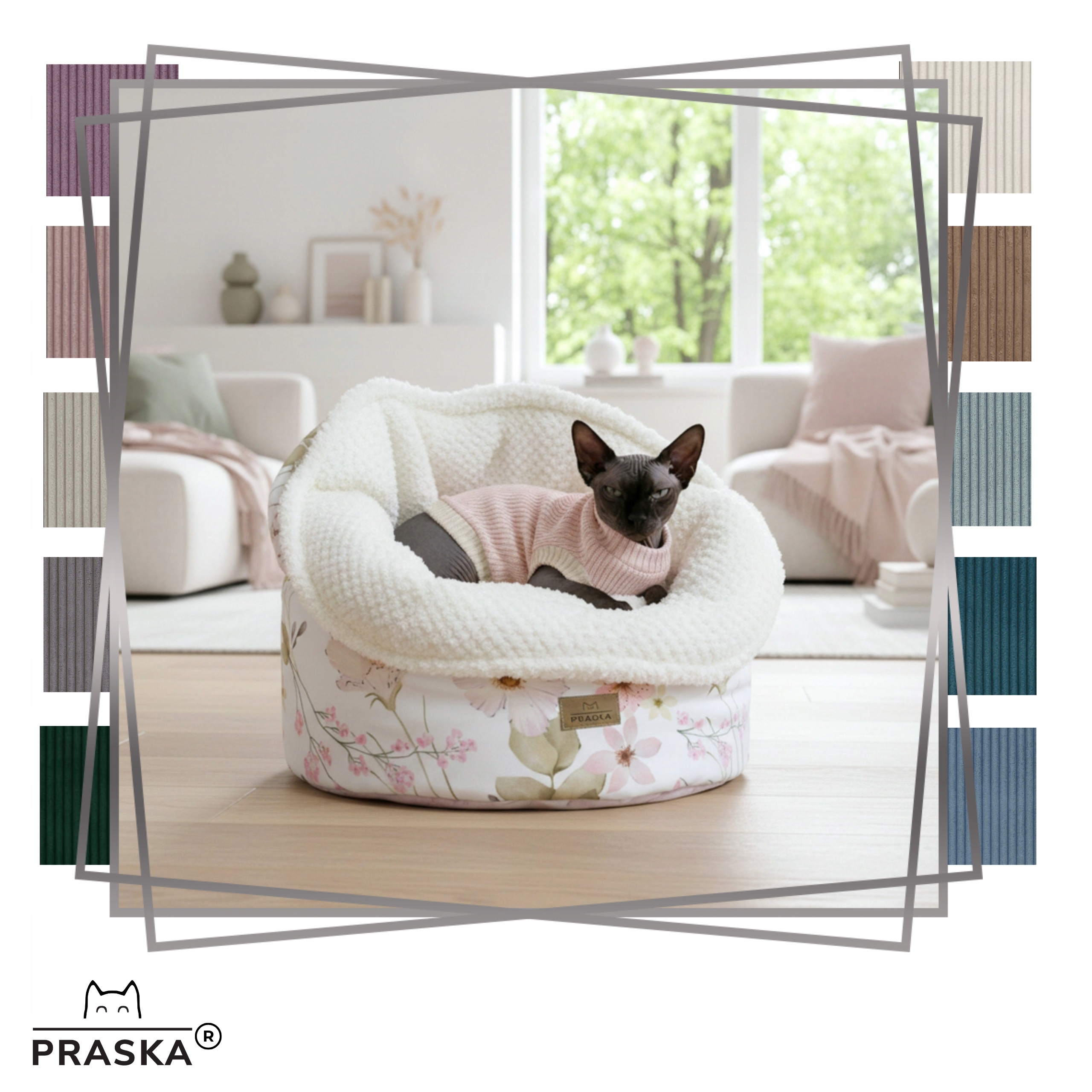 Levně Pražské Pelíšek pro malé kočky Candy Hole 35x38 cm Vysoké barvy