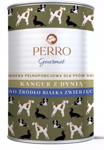 Perro Gourmet mokré krmivo pro psy s klokaní dýní 12x400g