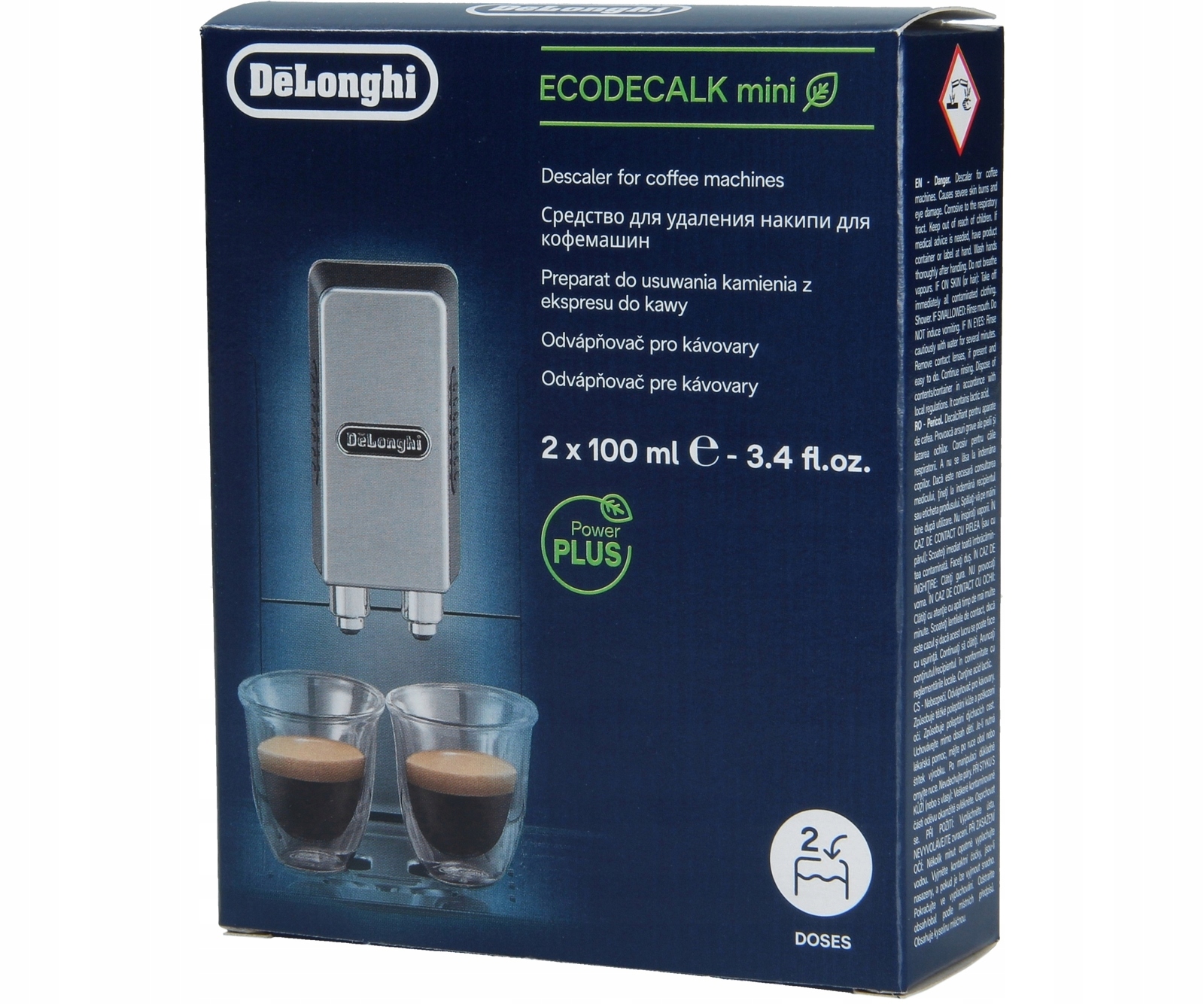 Odkamieniacz DeLonghi EcoDecalk Mini 2x100ml - Sklep, Opinie, Cena w