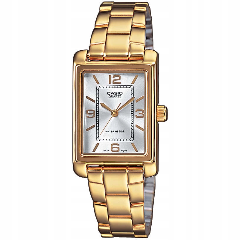 Hodinky Casio zlaté obdélníkové Casio Classic LTP-1234PG-7AEG