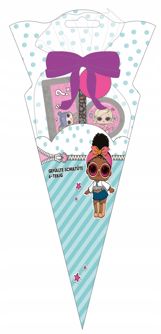 Rożek szkolny z przyborami LOL SURPRISE 6szt. Marka Undercover