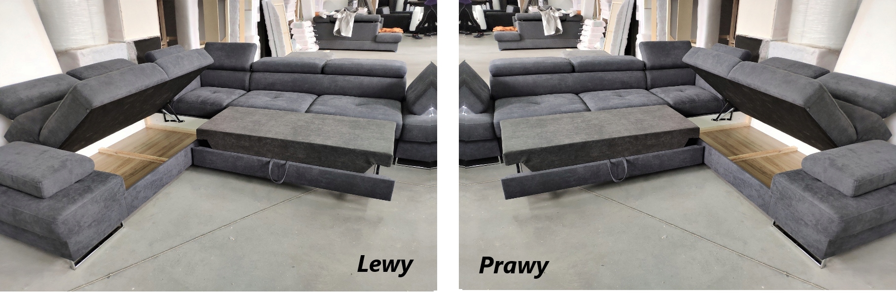 Narożnik Rozkładany Rogówka Galaxy Max 280x280 Szerokość mebla 280 cm