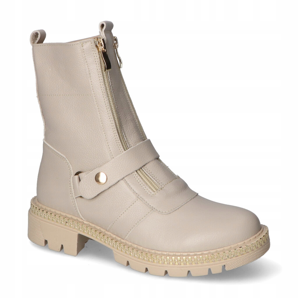 Výprodej Kotníkové Boty Tuomo Boty Trapery 1600/Z Béžová Lico 40