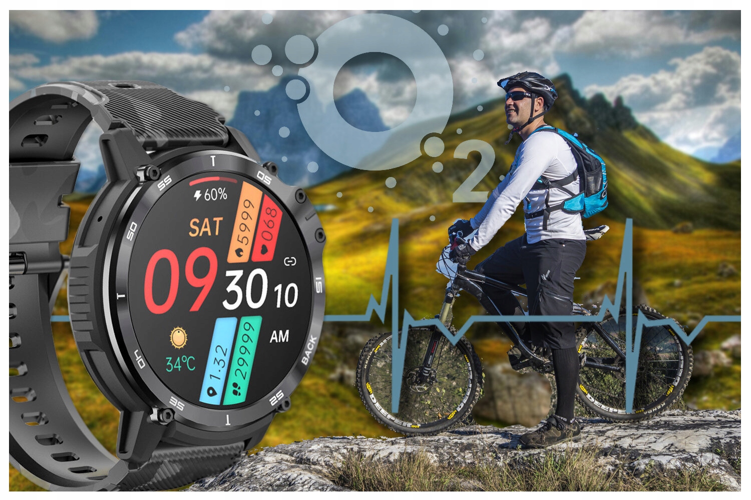 ZEGAREK SMARTWATCH MĘSKI Rubicon RNCF08 - WYKONYWANIE POŁĄCZEŃ Kompatybilność systemowa Android iOS