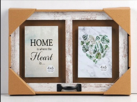 

Ramka na 2 zdjęcia 10x15cm drewniana 35x24x3,4cm