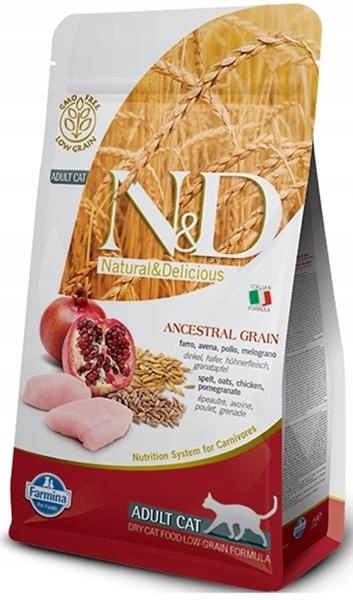 Levně N&d Ancestral Grain Cat Lg Chicken, Spelt, Oats and Pomegranate Adult 5 kg