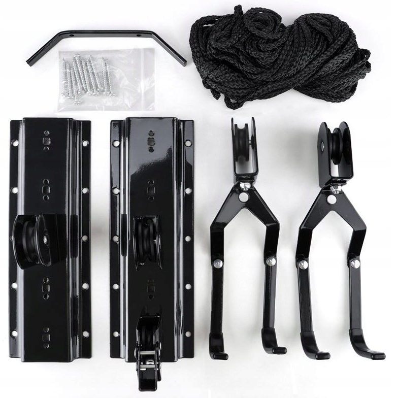 WINDA WIESZAK ROWEROWY DO SUFITU MOCOWANIE HAK UCHWYT DO ROWERU LINA Model WIESZAK SUFITOWY CZARNY