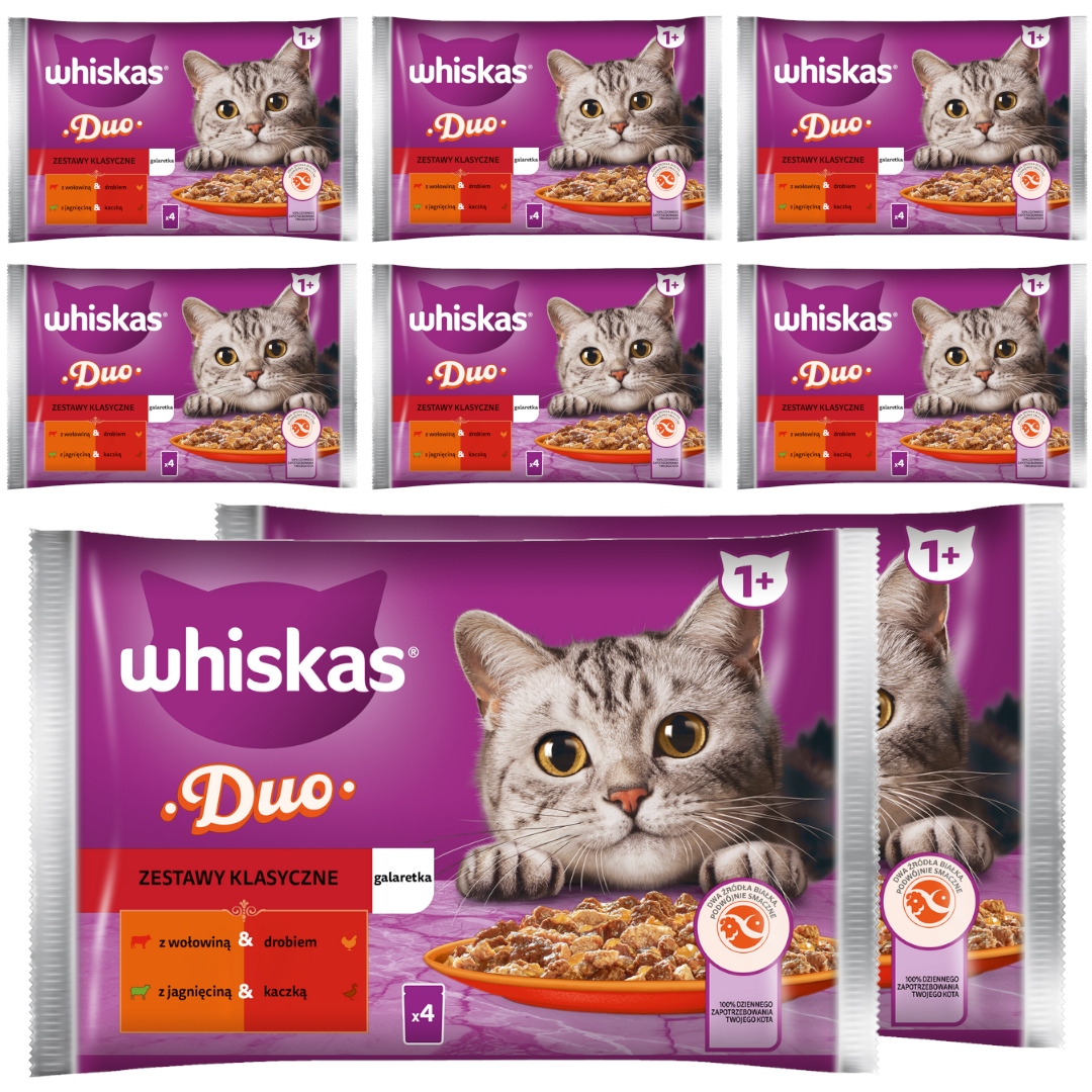 Levně Whiskas Klasické Příchutě Želé Sáčky 32x85 g