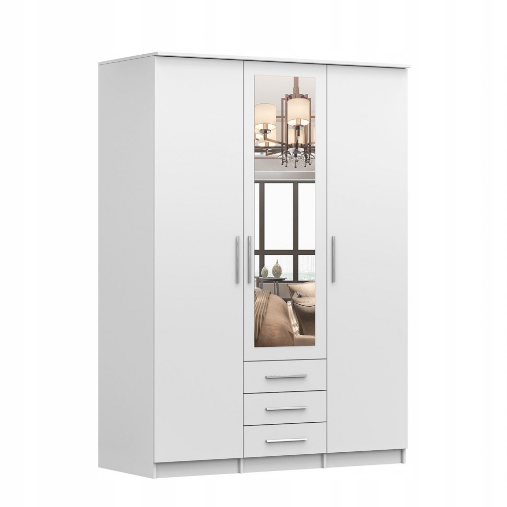 

Szafa Szantal 3D Biała Półki Jakość Pro