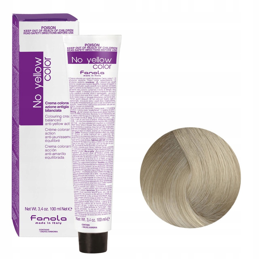 

No Yellow Color Farba 10 Ice Blonde 100ML Fanola