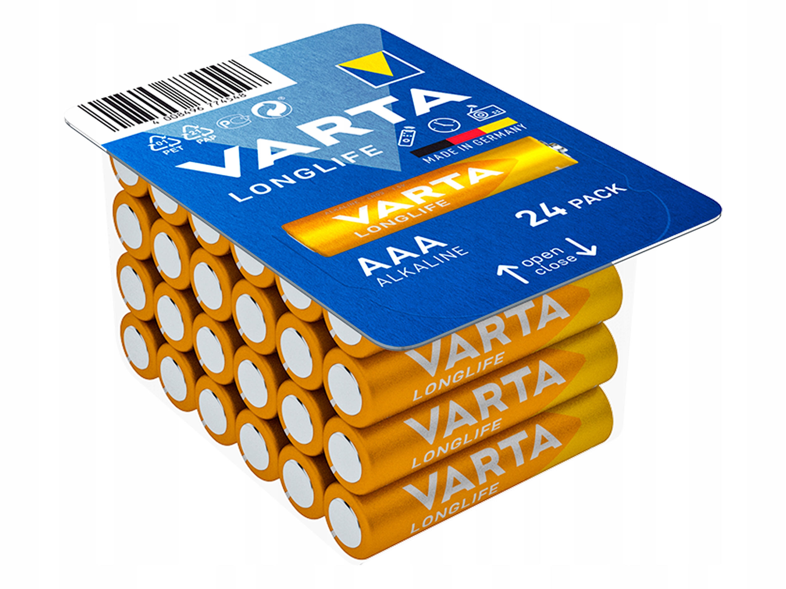 

Baterie alkaliczne Varta Aaa LR03 Longlife Box 24X