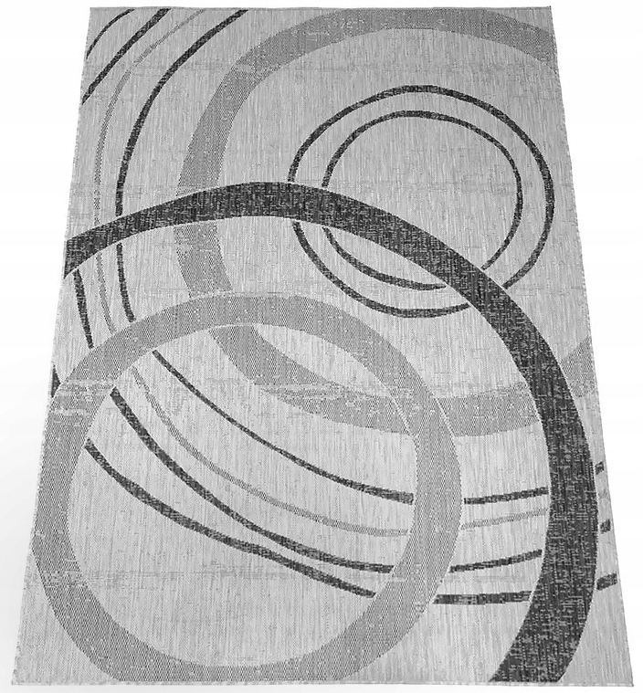 Koberec 140x190 Šnúrkový Na Terasu Balkón Kuchyne Chodba Plochá Sivá