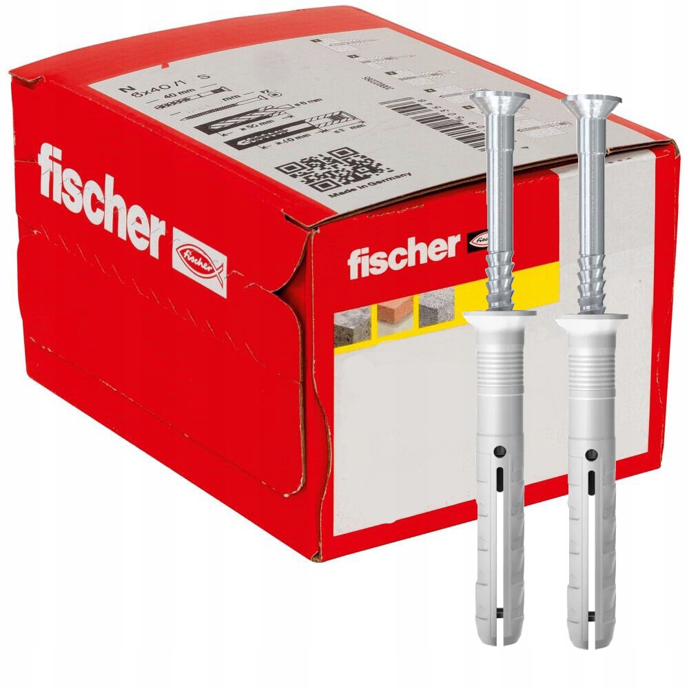 Fischer Zatĺkací kolík N 10 x 160/110 S so zapustenou hlavou gvz 50ks