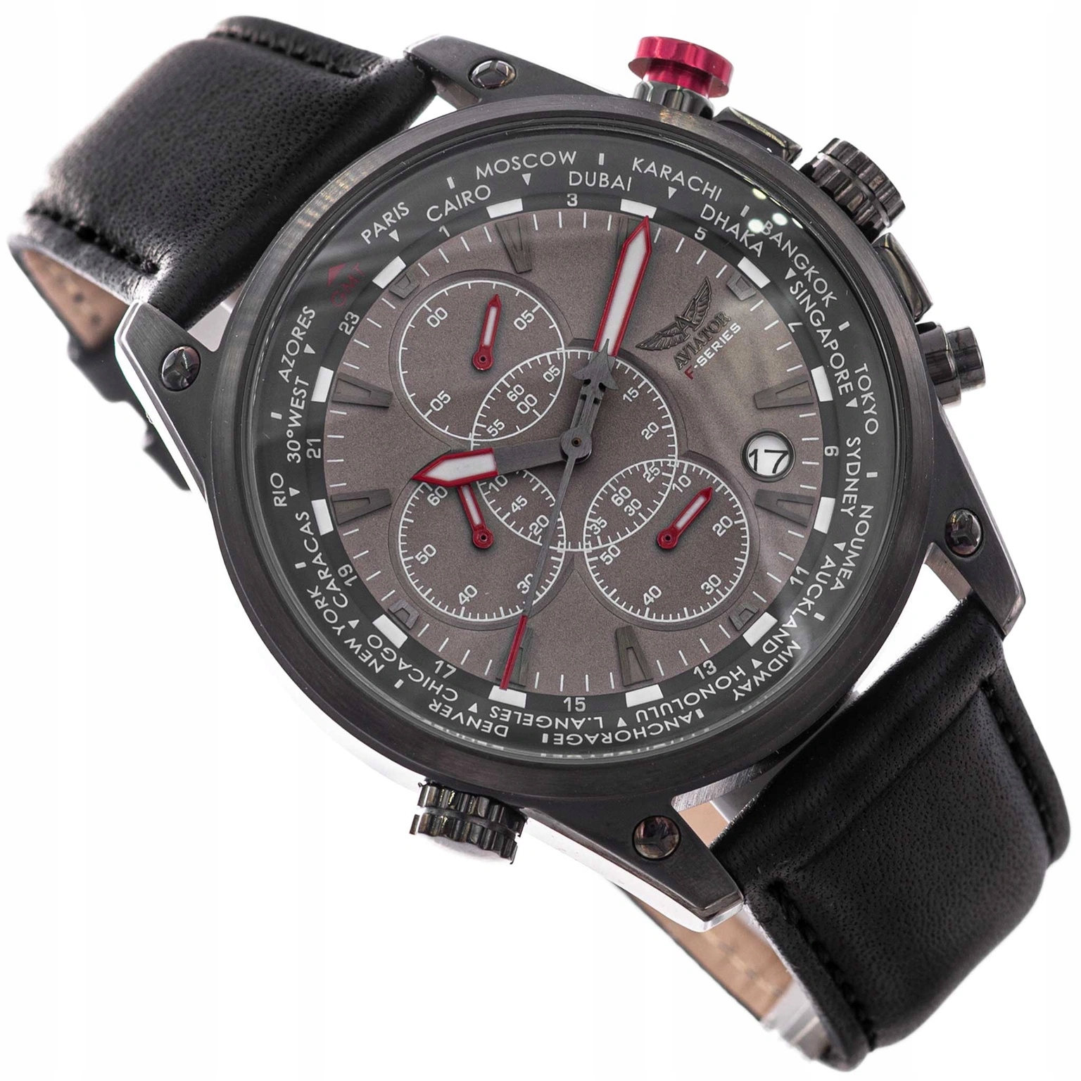 Pánské Hodinky Aviator AVW1369G185S GA8185 Stopky