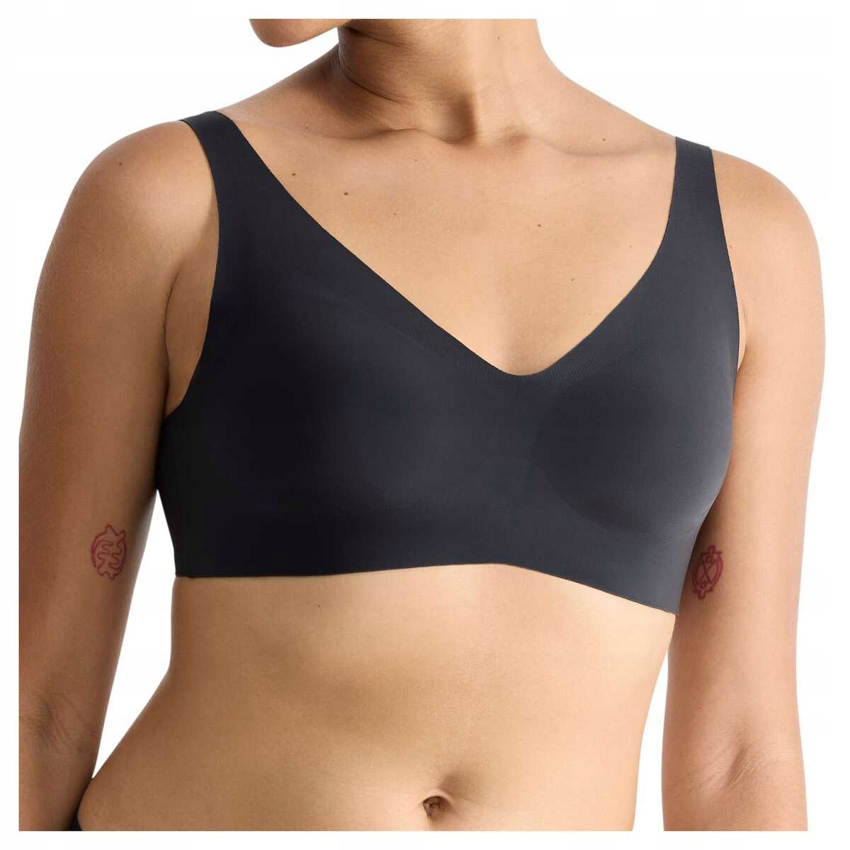 Sloggi Biustonosz miękki bezszwowy Zero Feel Soft bra 2.0 czarny XL