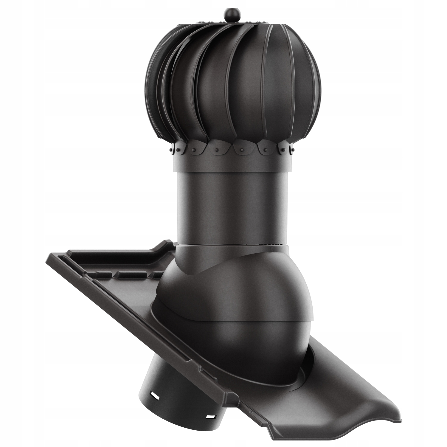 Rotační kulový Větrací komín , průměr 150 mm, Braas Rubín 9V, Teak