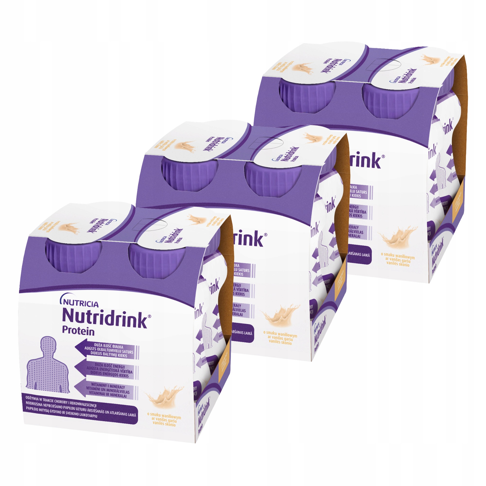 Nutridrink Protein o smaku waniliowym 12x125ml