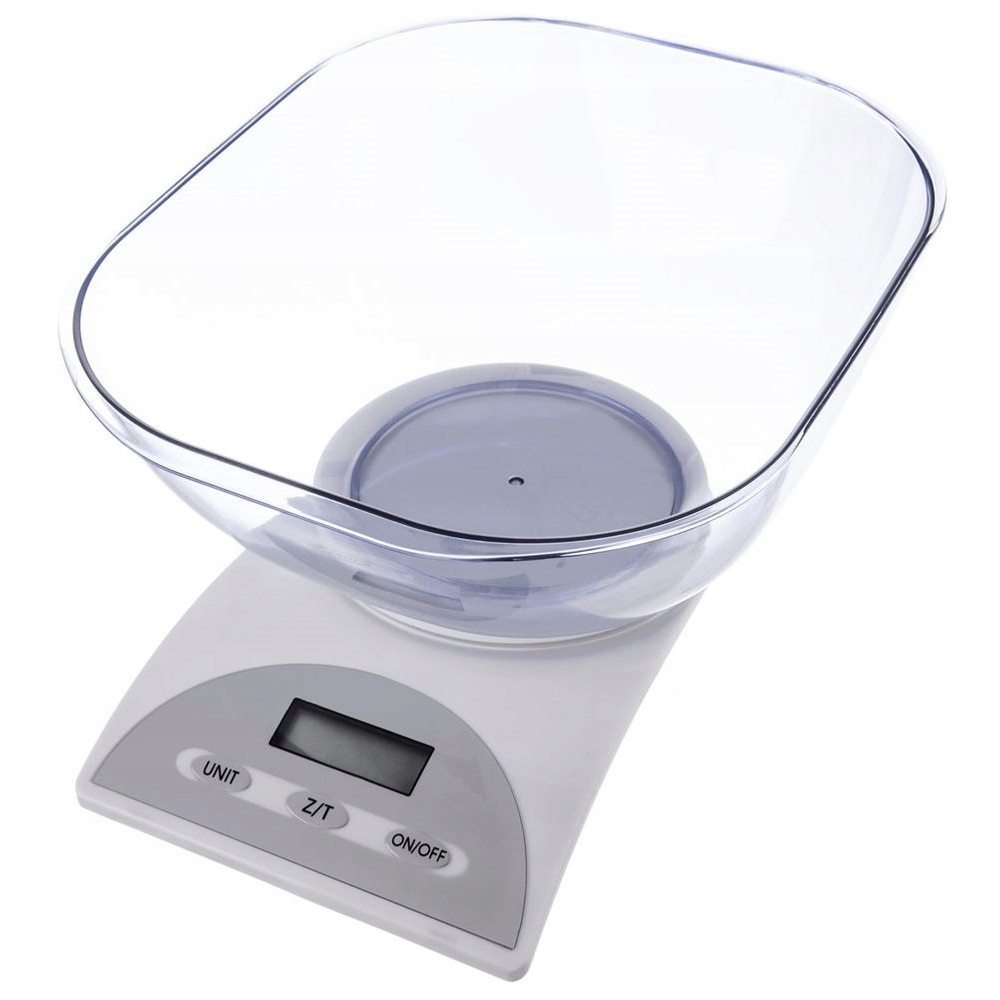 Elektronická potravinářská kuchyňská váha s miskou 5 kg, přesný LCD displej