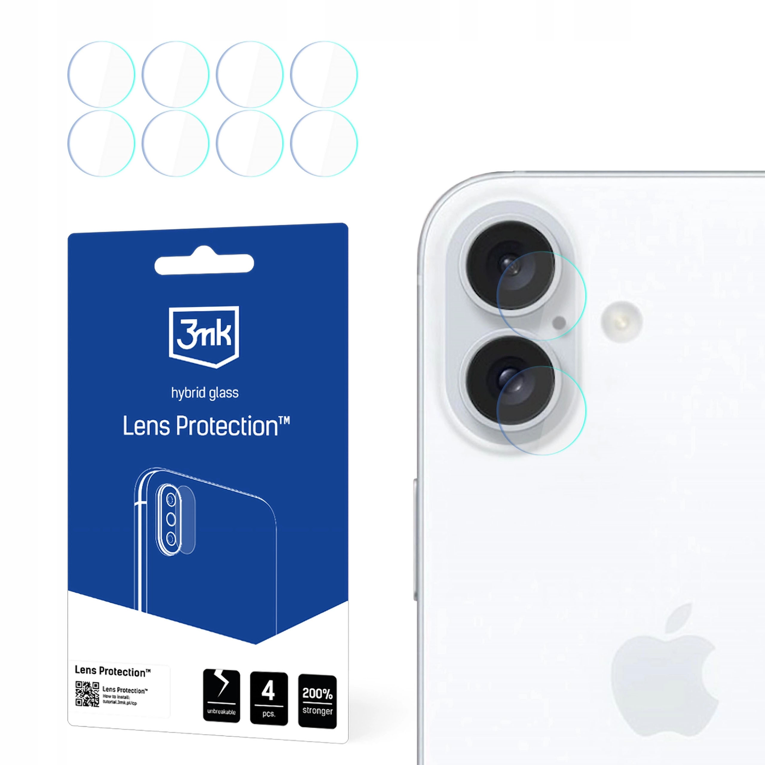 Szkło hybrydowe do obiektywu aparatu 3mk Lens Protection™ na 16