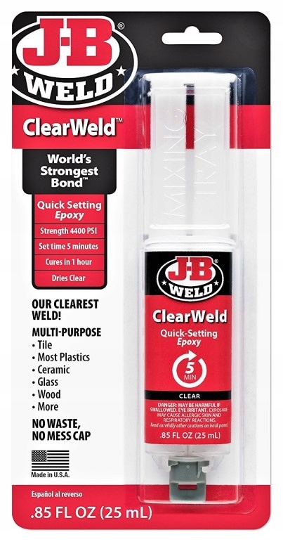

Jb Weld ClearWeld Szybkoschnący Klej Przezroczysty