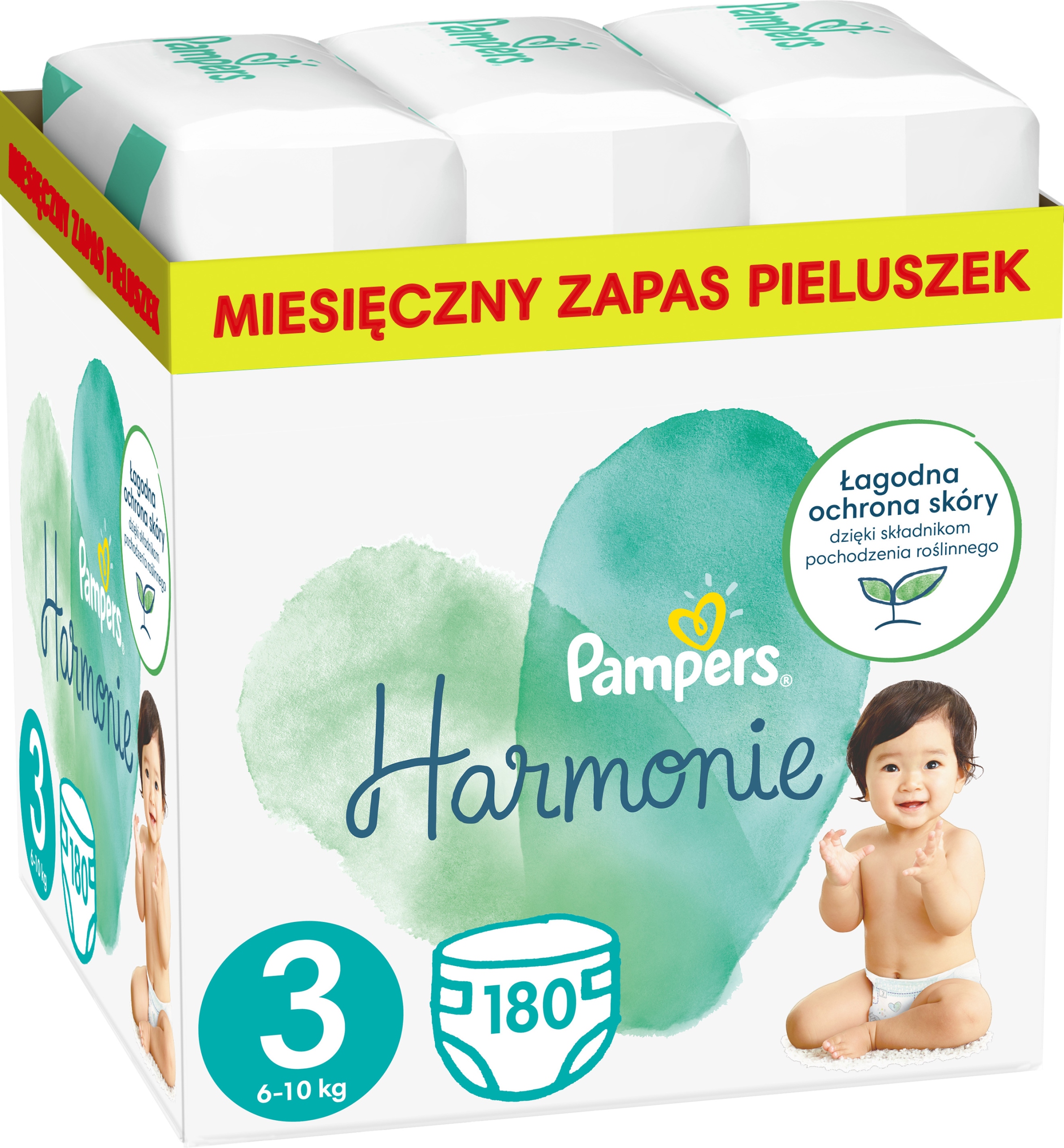 180 couches pampers harmonie taille 3 - Pampers