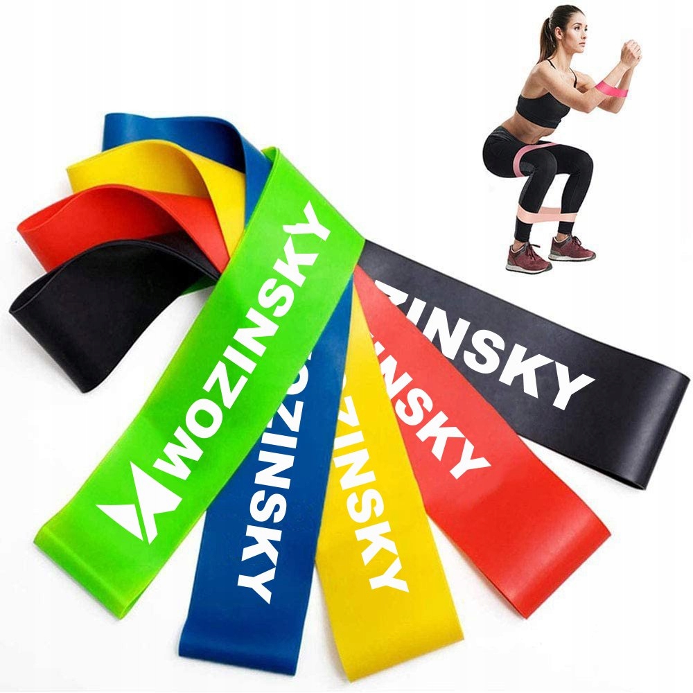 

Wozinsky Zestaw 5x gumy do ćwiczeń joga fitness