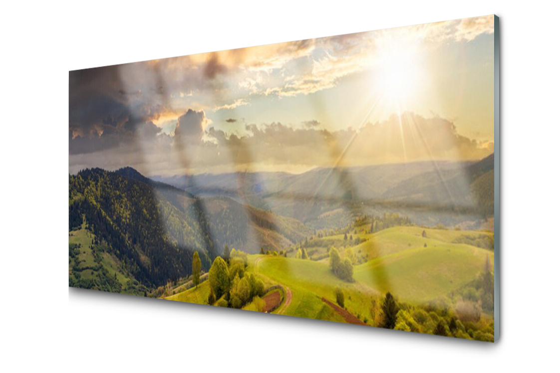 

Panel szklany Płytka Góry Łąka Zachód 120x60