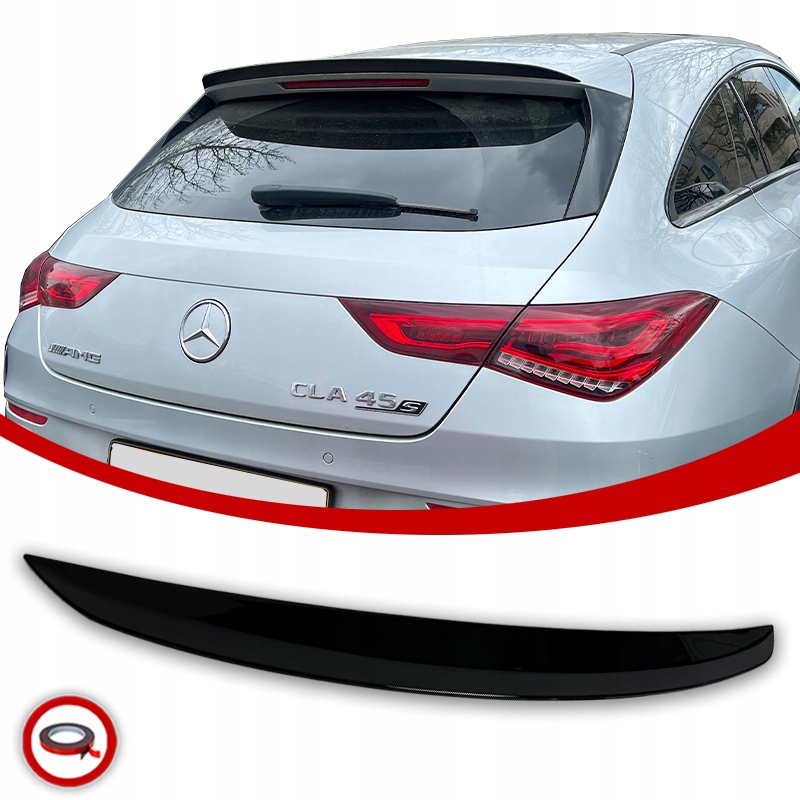Mercedes W118 X 118 Letka Spoiler Zadní Krytka Shoting Brake Černý Lesk