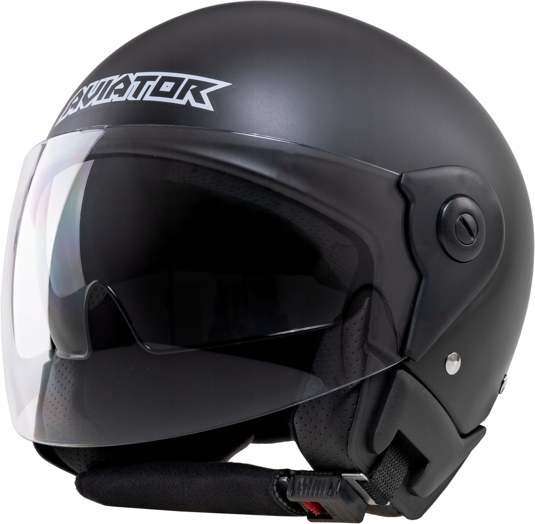 KASK MŁODZIEŻOWY NA MOTOR SKUTER MAT Z BLENDĄ VT S Rozmiar S