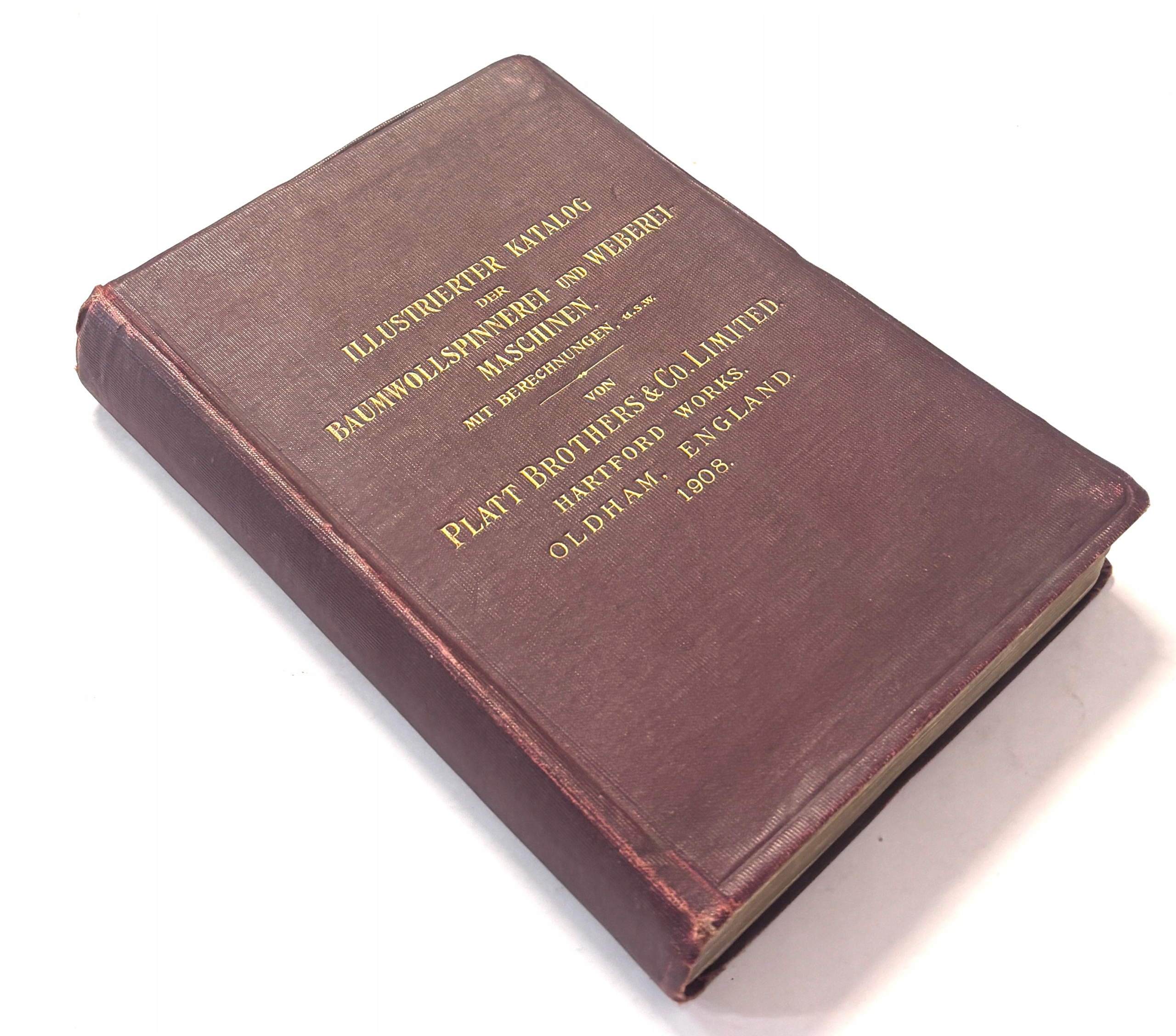 ILUSTROWANY KATALOG MASZYN WŁÓKIENNICZYCH - PRACA ZBIOROWA 1908 R.