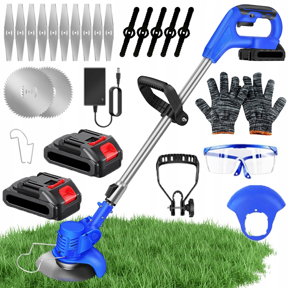 Aku Vyžínač Křovinořez Zahradní Sekačka Na Trávy Sada XXL