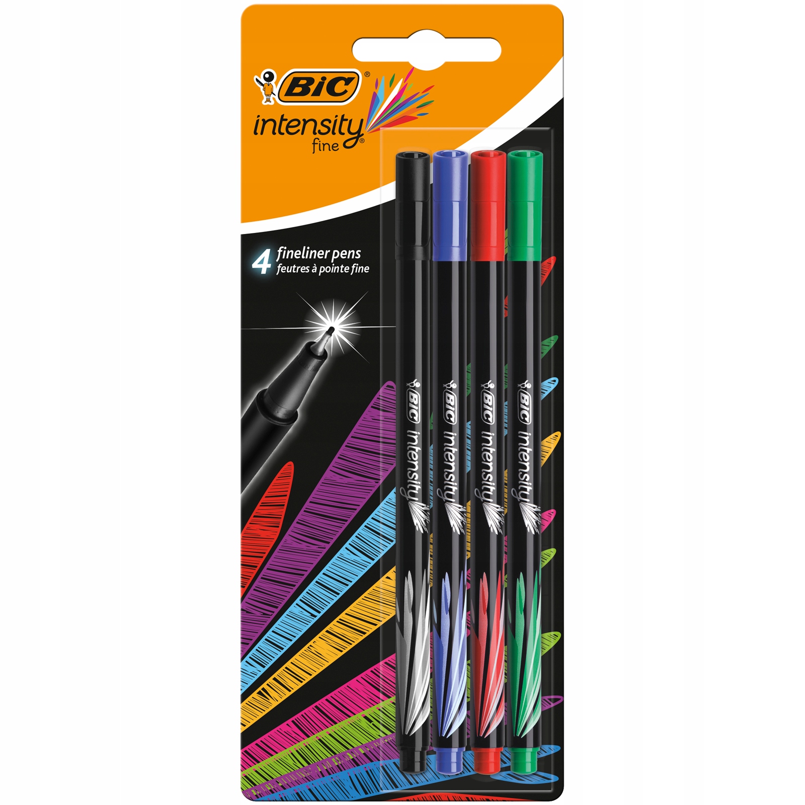 

Cienkopisy Intensity Fine Ast Blister 4szt Bic