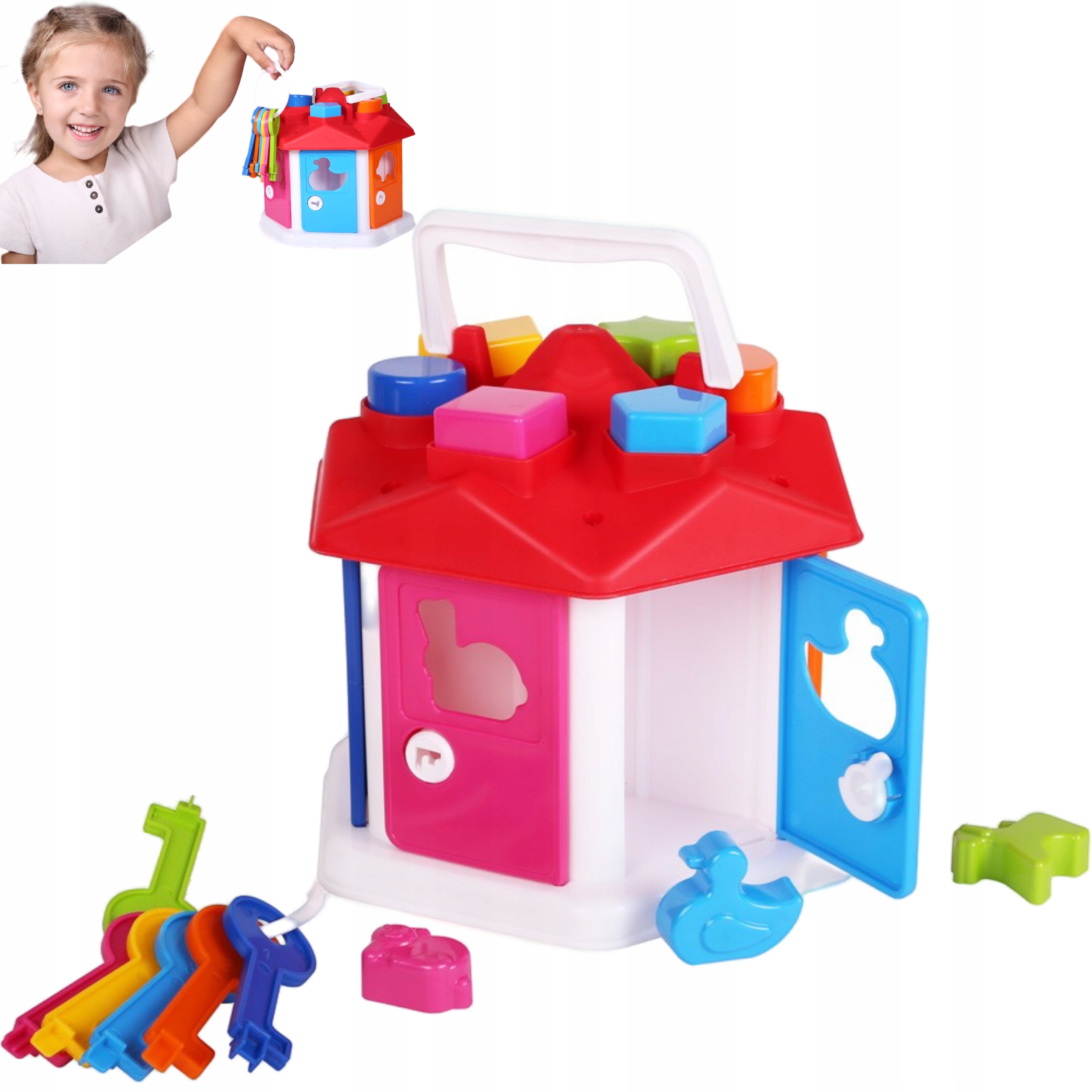 

Sorter kształtów Domek Edukacyjny z kluczami