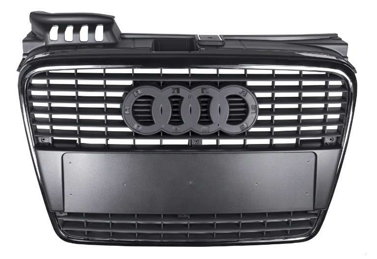 Audi A4 B7 2004-2007 Středová Atrapa Gril Chrom Nová Držák Tabule Re