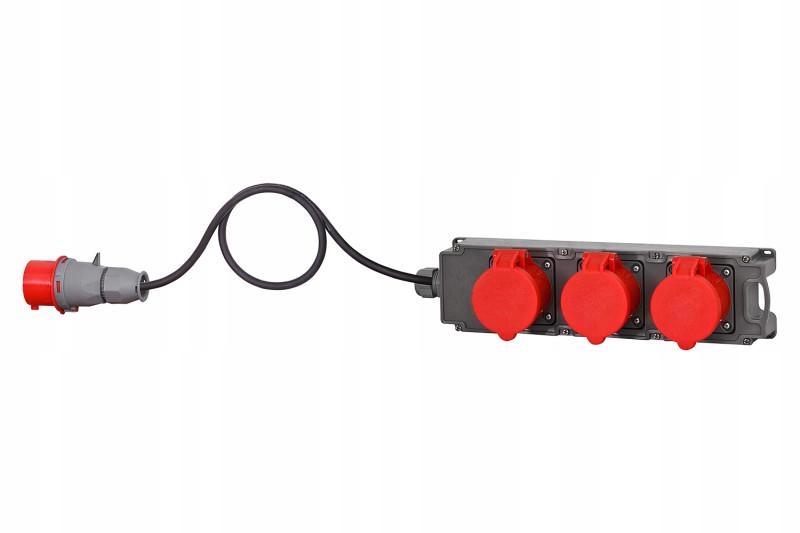 Silový prodlužovací kabel 3x32A/5P Opd 5x4mm2 3m 32A/5P