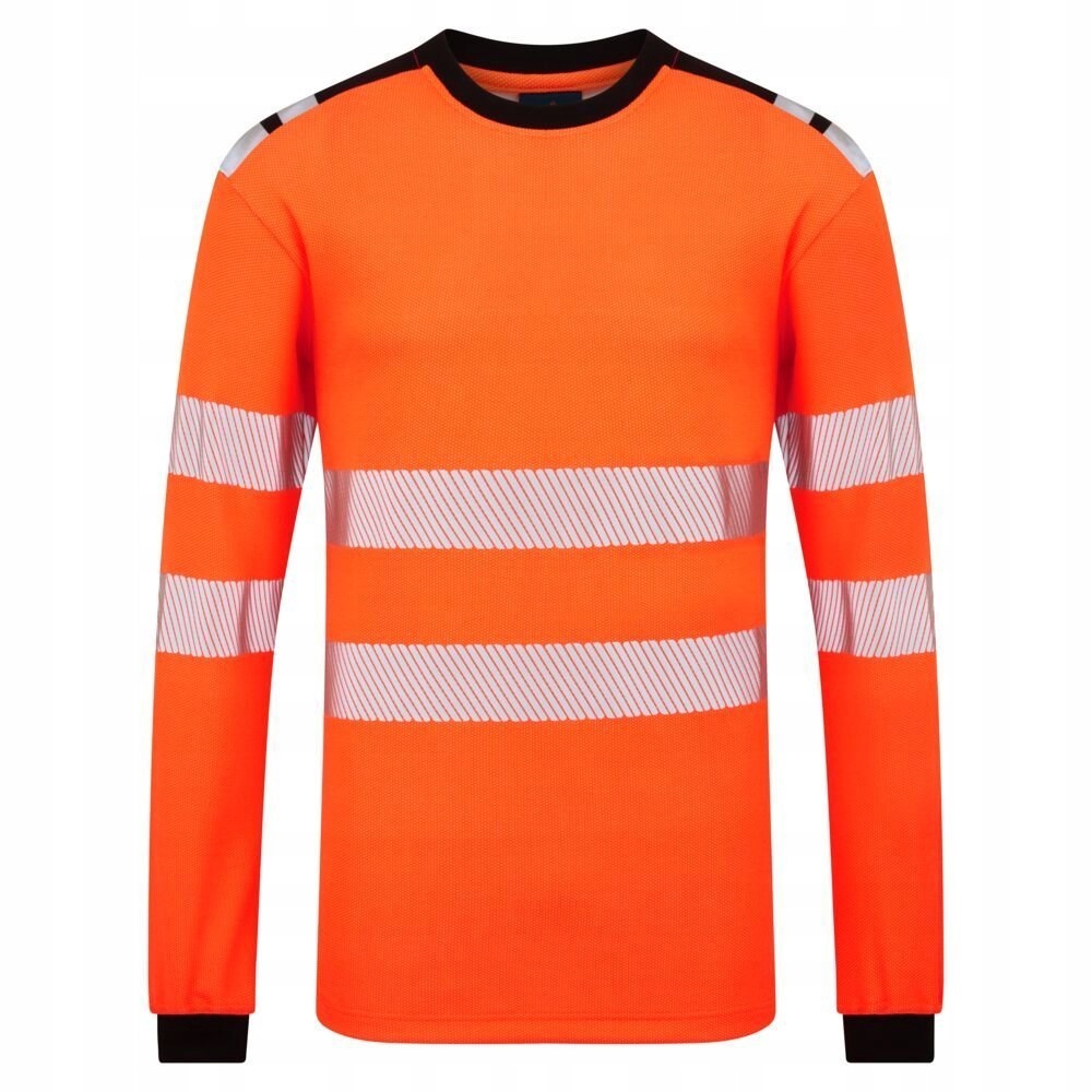 Tričko PW3 Modaflame Knit Hvo Fr s dlouhým rukávem Oranžové vel. M