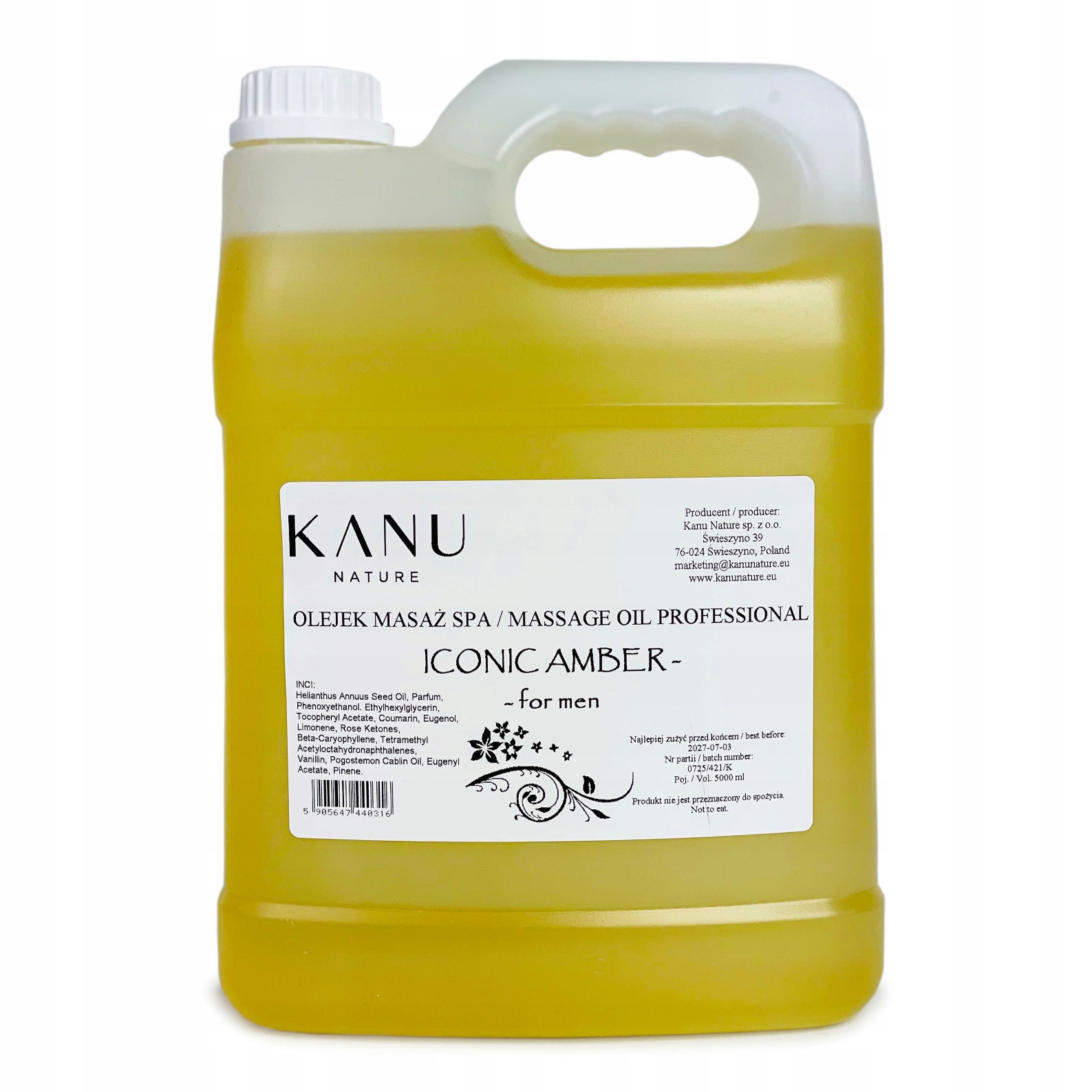 Kanu Nature Masážní olej Iconic Amber 5L