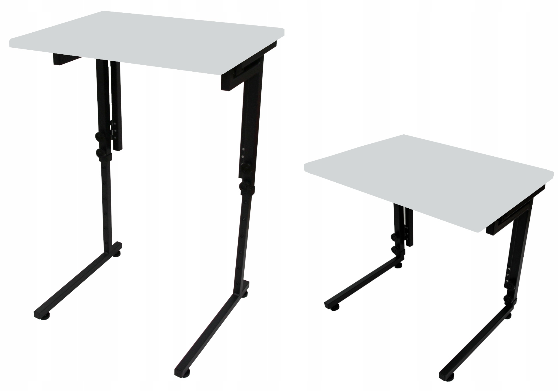 STOLIK SKŁADANY KOMPUTEROWE STOLIK SZARY GREY REGULOWANE Kolor mebla odcienie szarości