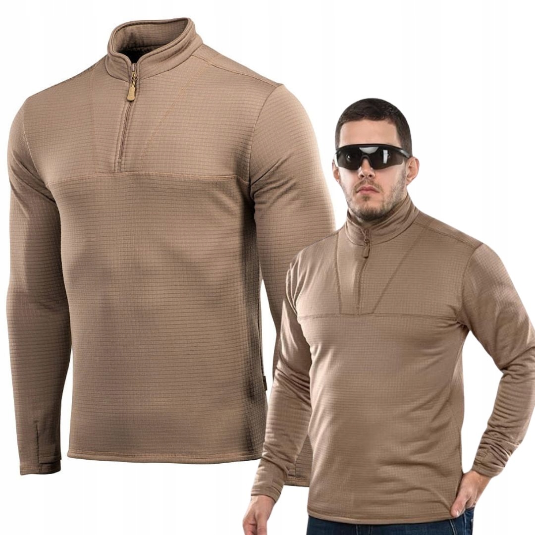 Koszulka Termoaktywna Męska Długi Rękaw M-Tac Delta Level 2 Coyote Br XL