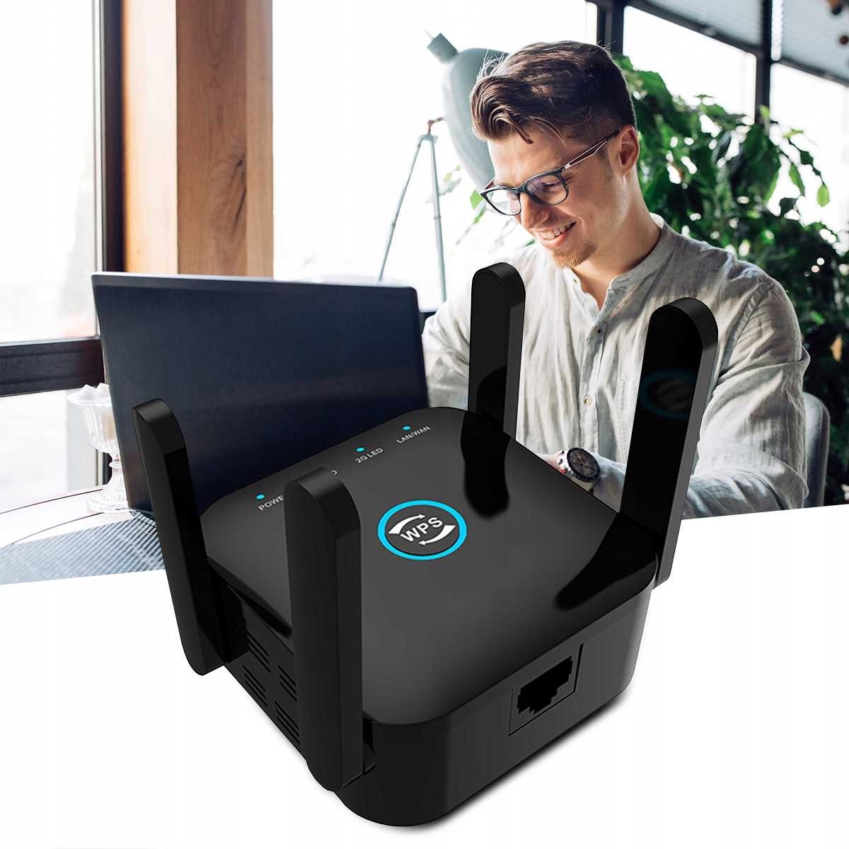 WZMACNIACZ SYGNAŁU ZASIĘGU WiFi REPEATER 1200 mb/s 2,4GHZ 5Ghz Stan opakowania oryginalne